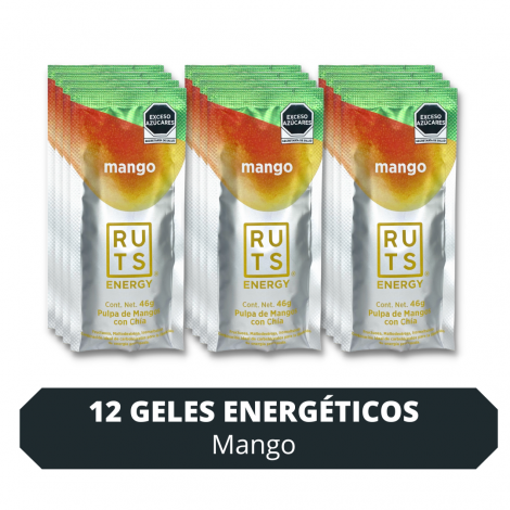 Gel Energético Mango (Caja con 12 Geles)